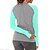 baratos Novo em-Mulheres Gola Redonda Camiseta de Corrida Top de ioga Inverno Patchwork Moderno Azul Cinzento Verde Fibra Sintética Elastano Ginástica Treino de Ginástica Exercite-se Camiseta Blusas Manga Longa