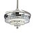 cheap Ceiling Fan Lights-107 cm Crystal Dimmable LED Ceiling Fan Metal Chrome Modern Contemporary 110-120V 220-240V