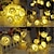 baratos Mangueiras de LED-KWB 5m Cordões de Luzes 20 LEDs Branco Quente Decoração do casamento de Natal Bateria