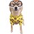 Недорогие Новый дизайн-Собака Футболка / Рождество Одежда для собак Медведи Желтый Хлопок Костюм Для домашних животных Жен. На каждый день / Мода