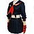billige Anime-kostymer-Inspirert av Cosplay skole~~POS=TRUNC Matoi Ryuuko Anime  &quot;Cosplay-kostymer&quot; Japansk Cosplay Klær Ensfarget Langermet Topp Skjørte Hansker Til Jente