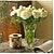 olcso Művirág-Művirágok 10 Ág Európai stílus Bazsarózsák Asztali virág