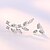 cheap Earrings-Women&#039;s AAA Cubic Zirconia Stud Earrings Leaf Ladies Personalized Sterling Silver Earrings Jewelry Silver For Wedding Party Daily Casual