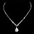 cheap Necklaces-Pendant Necklace Women&#039;s Zircon Silver Plated Basic Silver Necklace Jewelry for Party Wedding Anniversary Business Daily Engagement / Valentine