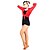 cheap Latin Dancewear-Latin Dance Tops Women&#039;s Performance Chinlon Tulle 3/4 Length Sleeves Top