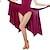 Недорогие Одежда для латинских танцев-Латино Нижняя часть Жен. Выступление Молочное волокно Средняя талия Набедренная повязка для танца живота не включена