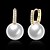 cheap Earrings-Women&#039;s Pearl Hoop Earrings Statement Luxury Classic Fashion Euramerican Movie Jewelry 18K Gold Plated Pearl Zircon Earrings Jewelry Gold / Silver / Champagne For Christmas Gifts Wedding Party