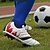cheap Soccer Shoes-Men&#039;s Football Boots Anti-Slip Anti-Shake / Damping Breathable Comfortable Football / Soccer PU Summer Spring Black White Blue