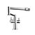 abordables Robinets de Cuisine-Robinet de Cuisine - Deux poignées un trou Chrome Pot Filler Set de centre contemporain Kitchen Taps