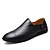 baratos Sapatilhas e Mocassins para Homem-Homens Couro Sintético Primavera / Outono Conforto Mocassins e Slip-Ons Preto / Castanho Claro / Castanho Escuro