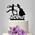 cheap Wedding Party Cake Toppers-Cake Topper Garden Theme / Classic Theme / Fairytale Theme Classic Couple Acrylic Wedding / Anniversary / Bridal Shower with OPP
