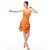 preiswerte Kleidung für lateinamerikanische Tänze-Latein-Tanz Kleid Quaste Damen Leistung Ärmellos Milchfieber / Latintanz