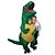 abordables Déguisement d&#039;Halloween adultes-Dinosaure T-Rex Costume de Cosplay Pour Halloween Costume Gonflable Garçon Fille Cosplay de Film Halloween Noir / Vert Collant / Combinaison Ventilateur Halloween Nouvel an Polyester