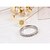 tanie Modne pierścionki-Damskie Obrączka Cyrkonia Srebrny Cyrkon Koło Duże Klasyczny Ślub Impreza Biżuteria Miłość Regulowany