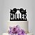 baratos topo de bolo festa de casamento-Tema Jardim Casamento Estatueta Acrílico Casal Clássico 1 pcs Preto