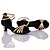 Χαμηλού Κόστους Latin Παπούτσια-Γυναικεία Παπούτσια Χορού Παπούτσια χορού λάτιν Τακούνια Προσαρμοσμένο τακούνι Εξατομικευμένο Μαύρο / Κόκκινο / Φούξια / Εσωτερικό