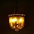 tanie Design świeczkowy-3-świetlna 25 cm designerska lampa wisząca lampa metalowa szkło malowane wykończenia retro 110-120v / 220-240v