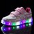 preiswerte Jungenschuhe-Jungen Schuhe Leder Frühling Sommer Herbst Winter Komfort Leuchtende LED-Schuhe Sneakers Schnürsenkel LED Für Normal Blau Rosa Hellblau