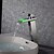 cheap Bathroom Sink Faucets-Bathroom Sink Faucet - Thermostatic / LED / Waterfall Chrome Deck Mounted One Hole / Single Handle One HoleBath Taps