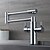 abordables Robinets de Cuisine-Robinet de Cuisine - Deux poignées un trou Chrome Pot Filler Set de centre contemporain Kitchen Taps