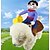 abordables Vêtements pour chiens-Chien Costume Bande dessinée Cosplay cow-boy Vêtements pour Chien Vêtements pour chiots Tenues De Chien Bleu Costume pour fille et garçon chien Coton S M L XL