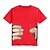 billige T -skjorter og skjorter-Baby Unisex T skjorte T-skjorte Kortermet Trykt mønster Hvit Rød Gul Barn Topper Sommer Skole Daglig Sport Normal Normal