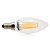 cheap LED Filament Bulbs-BRELONG 2 pcs E14 4W Dimmable LED Filament Light Bulb AC 220V White/Warm White