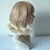 halpa Synteettiset peruukit-Synteettiset peruukit Kihara Kihara Peruukki Vaaleahiuksisuus Lyhyt Vaaleahiuksisuus Synteettiset hiukset Naisten Vaaleahiuksisuus