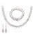 abordables Parures de Bijoux-Femme Collier de perles euroaméricains Mode Perle Strass Alliage Forme Ronde 1 Collier 1 Paire de Boucles d&#039;Oreille 1 Bracelet Pour