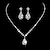 preiswerte Halsketten-Anhänger Halskette Damen Zirkonia versilbert Grundlegend Silber Modische Halsketten Schmuck für Party Hochzeit Jahrestag Geschäft Täglich Verlobung / Valentinstag