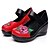 baratos Sapatilhas de mulher-Feminino Sapatos Couro Couro Ecológico Primavera Conforto Rasos Para Casual Preto Vermelho