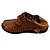 cheap Men&#039;s Sneakers-Men&#039;s Comfort Shoes Light Soles Summer Athletic Casual Outdoor Sandals Cowhide Light Brown / Dark Brown / Lace-up