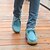 abordables Sandales femme-Femme Chaussures Cuir Automne / Hiver Confort Sandales Hauteur de semelle compensée Noir / Jaune / Bleu