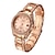 baratos Relógios da Moda-Mulheres Relógios Luxuosos Relógio de Pulso Analógico Quartzo senhoras Calendário imitação de diamante / Um ano / Aço Inoxidável / Aço Inoxidável