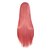billige Kostumeparykker-Syntetiske parykker Kostumeparykker Lige Ret Paryk Lang Pink Grøn Rød Syntetisk hår Dame Ombre-hår Sort