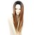 cheap Synthetic Trendy Wigs-Synthetic Wig Straight Synthetic Hair Ombre Hair Brown Wig Women&#039;s Long Capless