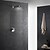 cheap Shower Faucets-Shower Faucet Set - Rain Shower Contemporary / Art Deco / Retro / Modern Stainless Steel Wall Mounted Brass Valve Bath Shower Mixer Taps / Single Handle Two Holes