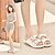 זול סנדלי נשים-נשים נעליים עור קיץ סתיו קריפרס נוחות רצועה אחורית מוקסין סנדלים הליכה עקב שטוח בוהן עגולה פתוח בבוהן אבזם מפרק מפוצל עבור קזו&#039;אל שמלה