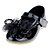 abordables Lencería A-Chica Bailarinas Confort Mary Jane Zapatos para niña florista Semicuero Niños pequeños (4-7ys) Boda Casual Vestido Cristal Apliques Cinta Adhesiva Rosa polvorienta Blanco Negro Otoño Primavera