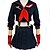 billige Anime-kostymer-Inspirert av Cosplay skole~~POS=TRUNC Matoi Ryuuko Anime  &quot;Cosplay-kostymer&quot; Japansk Cosplay Klær Ensfarget Langermet Topp Skjørte Hansker Til Jente