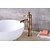 お買い得  水栓金具セット-蛇口セット - 組み合わせ式 アンティーク銅 センターセット シングルハンドルつの穴Bath Taps