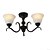 tanie Lampy sufitowe-3 światła 48 cm LED Lampy sufitowe Metal Szkło Malowane wykończenia Współczesny współczesny 110-120V / 220-240V / E26 / E27