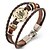 cheap Bracelets-Zodiac Leather Bracelet - Leather Scorpio 10.24 - 11.22 Vintage Bracelet Brown For Gift