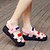 preiswerte Damensandalen-Damen Sandalen Frühling / Sommer Creepers Offene Spitze Komfort Kleid Büro &amp; Karriere Klett Kunstleder Schwarz / Rosa / Grün