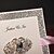 voordelige Huwelijksuitnodigingen-Zij Vouw Uitnodigingen van het Huwelijk 50-Uitnodigingskaarten Klassieke Stijl Parelpapier Lint Strik Bergkristallen