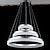זול עיצוב מעגל-60 cm Spottivalo מנורות תלויות מתכת אקרילי גימור צבוע 110-120V 220-240V