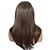 cheap Synthetic Lace Wigs-Synthetic Lace Front Wig Straight kinky Straight kinky straight Straight Lace Front Wig Long Brown Synthetic Hair Women&#039;s Natural Hairline Middle Part Brown