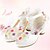 abordables Chaussures filles-Fille Confort / Nouveauté / Chaussures de Demoiselle d&#039;Honneur Fille Paillette / Similicuir Chaussures de mariage Marche Noeud / Boucle Blanche / Rose Eté / Automne / Mariage / Soirée &amp; Evénement