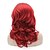 halpa Synteettiset peruukit pitsillä-Synteettiset pitsireunan peruukit Löysät aaltoilevat Löysät aaltoilevat Lace Front Peruukki Keskikokoinen Punainen Synteettiset hiukset Naisten Luonnollinen hiusviiva Punainen
