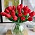baratos Flor artificial-Toque real Estilo Europeu Buquê Flor de Mesa Buquê 5